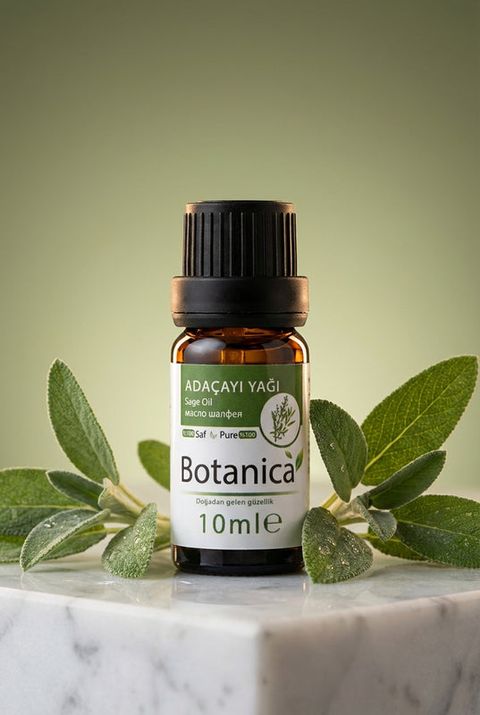 Botanica Adaçayı Yağı, amber cam şişe