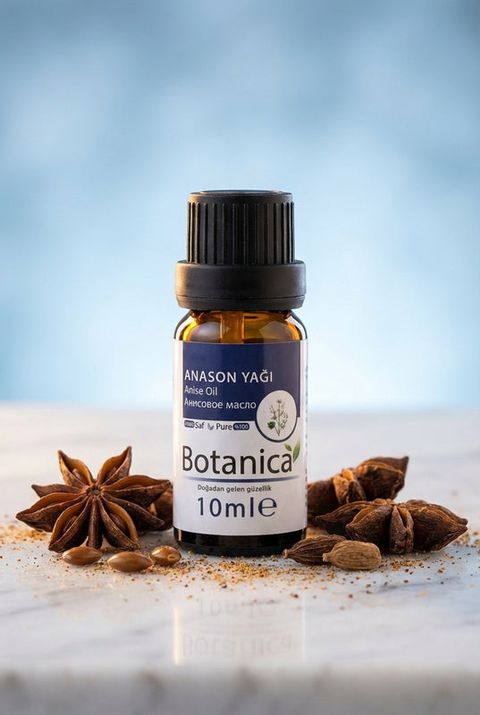 Botanica Anason Yağı, amber cam şişe