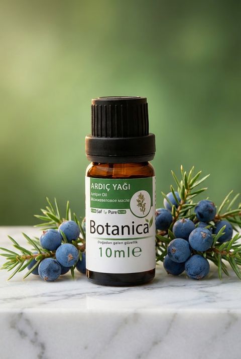Botanica Ardıç Yağı, amber cam şişe
