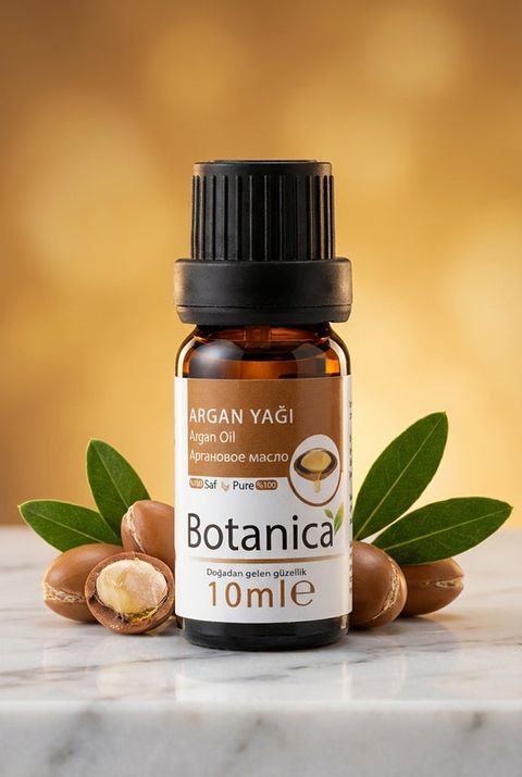 Botanica Argan Yağı, amber cam şişe