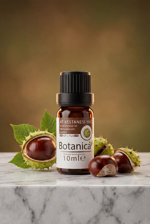Botanica At Kestanesi Yağı, amber cam şişe