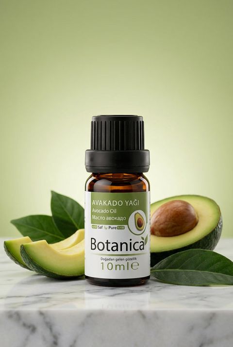 Botanica Avokado Yağı, amber cam şişe