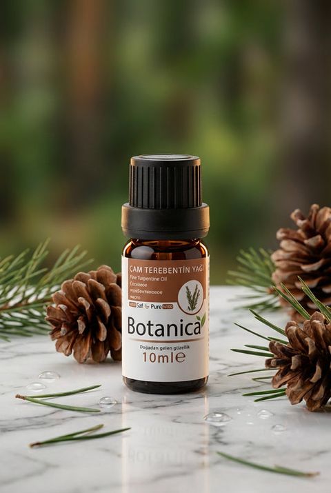 Botanica Çam Terebentin Yağı, amber cam şişe