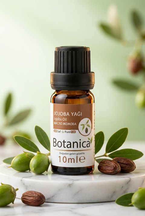 Botanica Jojoba Yağı, amber cam şişe