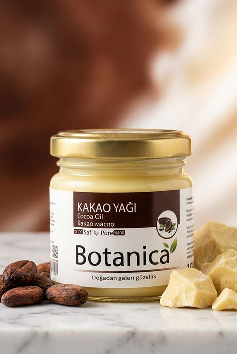 Botanica Kakao Yağı, amber cam şişe