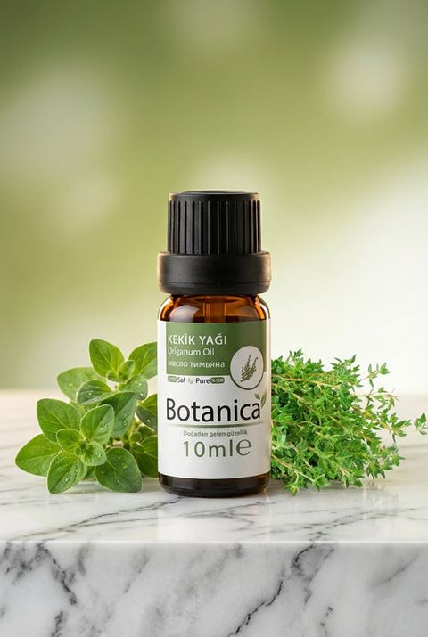 Botanica Kekik Yağı, amber cam şişe