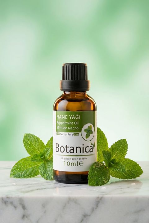 Botanica Nane Yağı, amber cam şişe