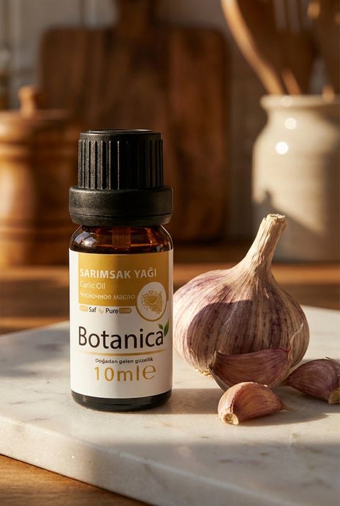 Botanica Sarımsak Yağı, amber cam şişe