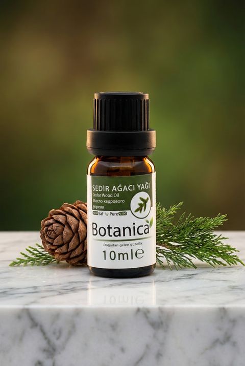 Botanica Sedir Ağacı Yağı, amber cam şişe