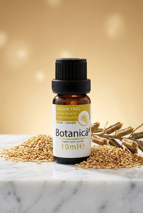 Botanica Susam Yağı, amber cam şişe