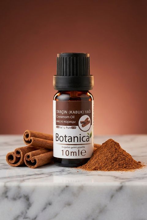Botanica Tarçın Yağı, amber cam şişe